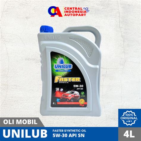 Jual Oli Mesin Unilub Faster Synthetic Oil Sae W Api Sn Liter