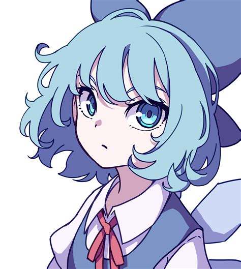 Safebooru 1girl Absurdres Bangs Blue Eyes Blue Hair Bow Cirno