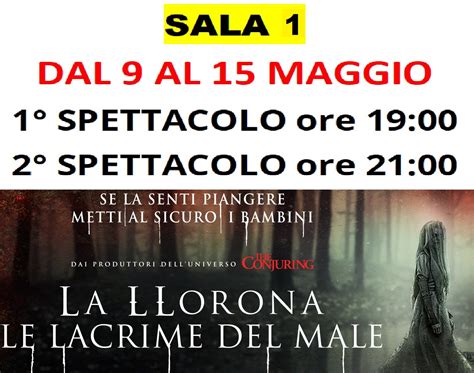 Cinema Palladino Teatro San Giovanni Rotondo La Llorona Le Lacrime Del Male