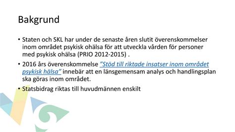 Länsgemensam Handlingsplan Psykisk Hälsa Ppt Ladda Ner