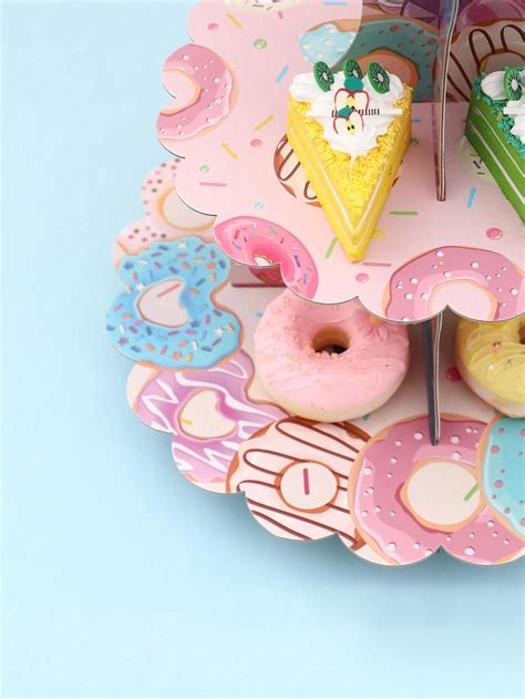 1 peça Suporte de Bolo em estilo Donut Doce suprimentos de decoração