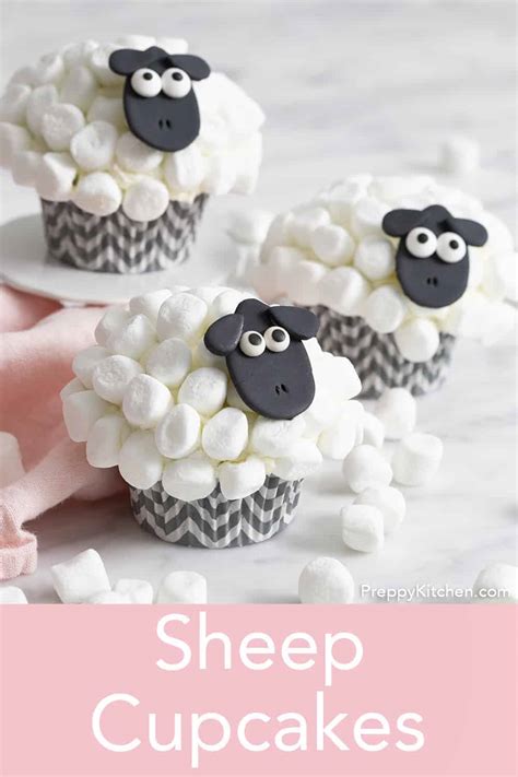 Sheep Cupcakes - Preppy Kitchen