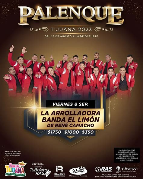 La Arrolladora Banda El Lim N Se Presentar En La Feria De Tijuana