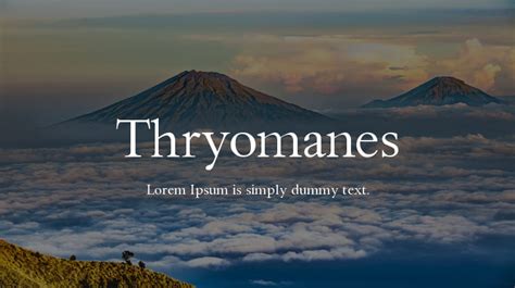 Thryomanes Font Download Free For Desktop And Webfont