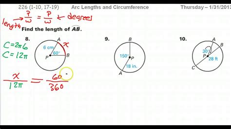 Radius Central Angle And Arc Length Worksheet