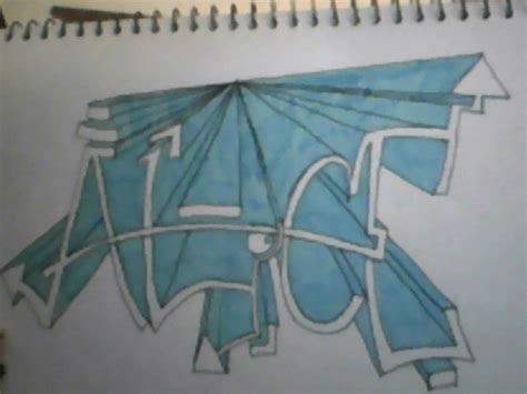 3 D Graffiti Name Art · How To Draw A Graffiti Drawing · Art, Drawing, and Decorating on Cut Out ...