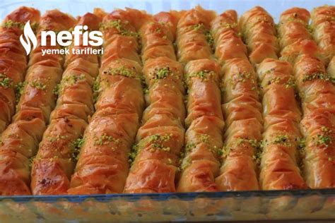 Çıtır Kadayıflı Cevizli Büzme Baklava Videolu Nefis Yemek Tarifleri