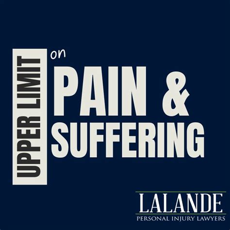 Is There A Cap On Pain And Suffering Compensation In Canada Lalande