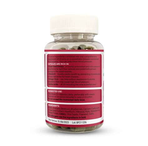 Strength And Spices Blood Pressure Aid Capsules Limassol Pharmacy