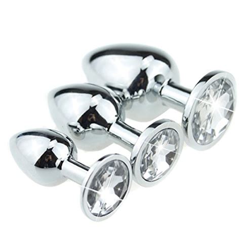 Buy 3 Pcs Super Quality Stainless Steel Fetish Plug Anal Butt Jewelry