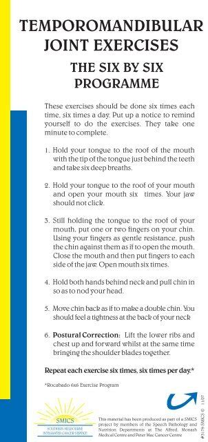 Temporomandibular Joint Exercises