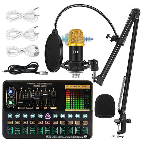 Buy Bm Condenser Microphone Bundle With V X Pro Sound Card