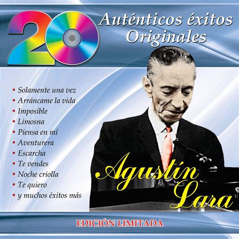 Cd Aut Nticos Xitos Originales Agust N Lara