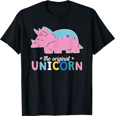 Pink Dinosaur T Shirt Dino Puns Original Unicorn Triceratops Pink