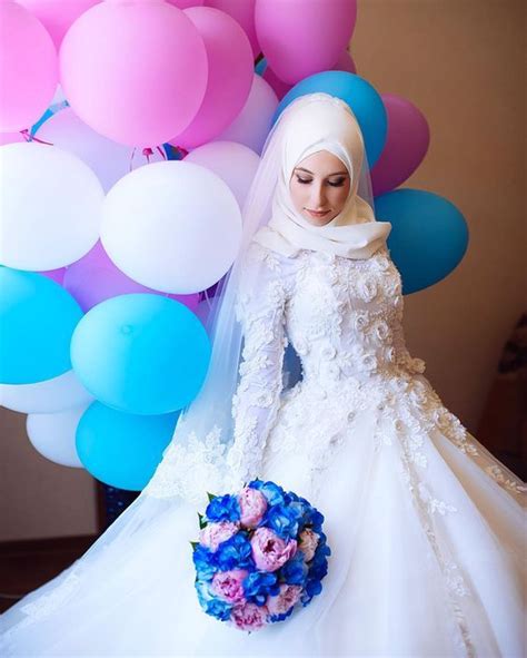 Long Sleeve Hijab Modern Wedding Dress Addicfashion