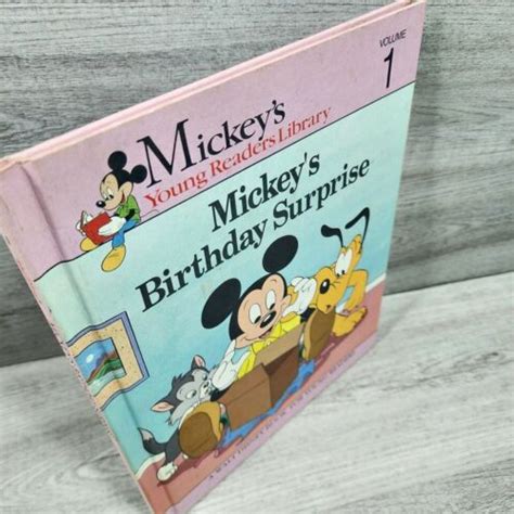 Mickey Mouse Birthday Surprise Walt Disney Old Vintage Book Fair