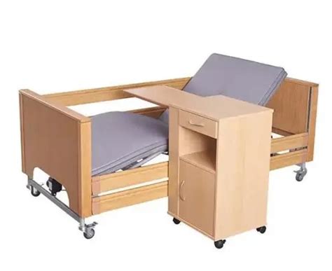 Wooden Hospital Bed With Bedside Table High Quality Wooden Hospital