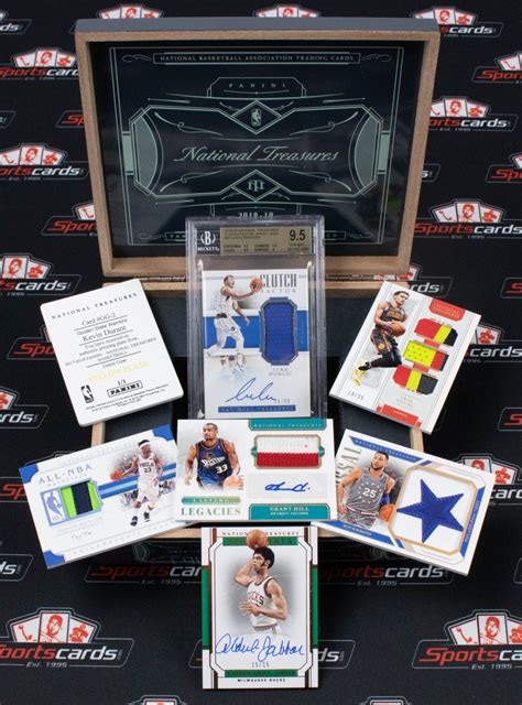 Sportscards 2018 19 Basketball Treasure Mystery Box 5 Auto