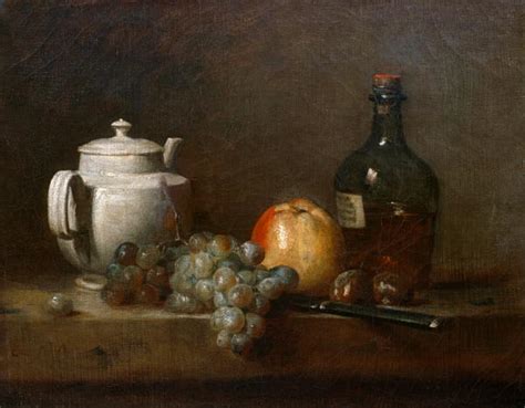 Chardin White Teapot Still Life Jean Baptiste Sim On Chardin