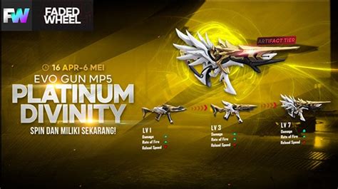 Cara Mendapatkan Evo Gun Skin Mp Platinum Divinity Free Fire