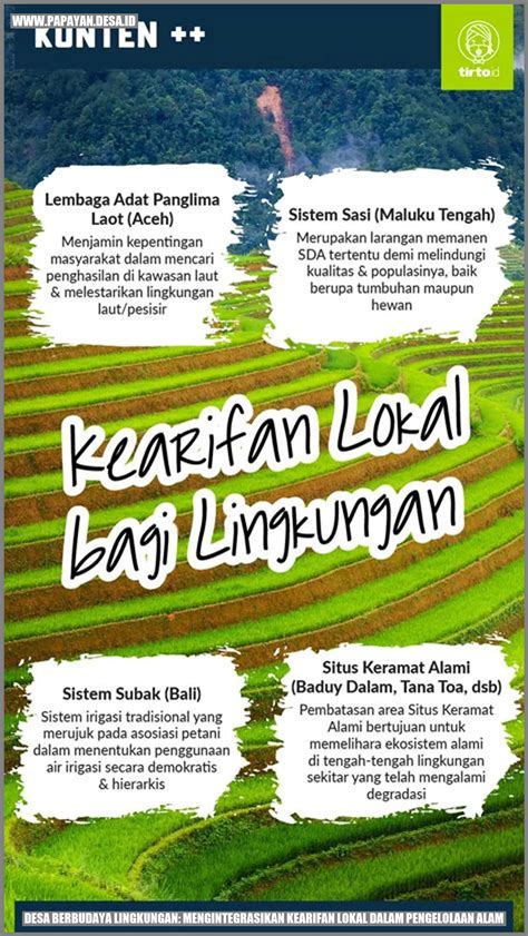 Desa Berbudaya Lingkungan Mengintegrasikan Kearifan Lokal Dalam