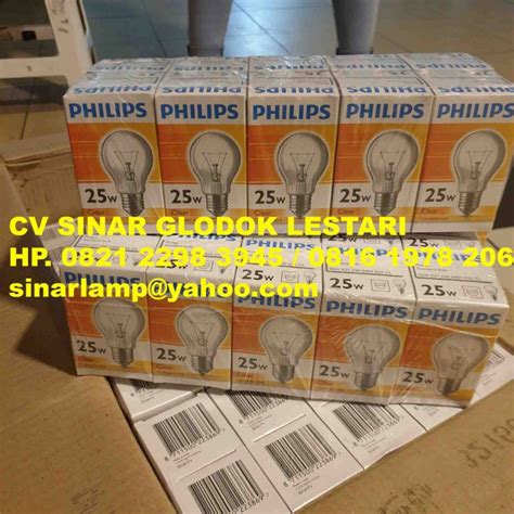 Lampu Philips Pijar 25W E27 220 240V A55 CL