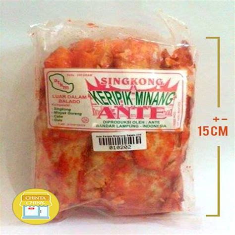 Keripik Minang Ante Singkong Balado Kemasan 200g Lazada Indonesia