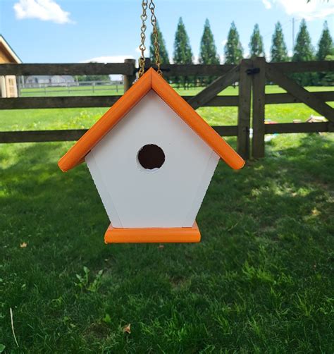 Wren Birdhouse Chickadee Bird House Amish Handmade Hanging Bird House