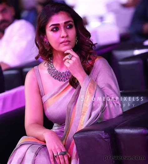 Nayanthara Exclusive In Saree From Vikatan Awards Nayanthara Saree Hd