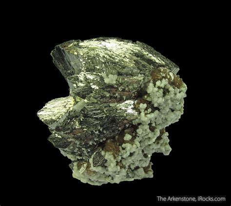 Arsenopyrite with Calcite and Siderite - SOREG16-170 - Panasqueira Mine - Portugal Mineral Specimen