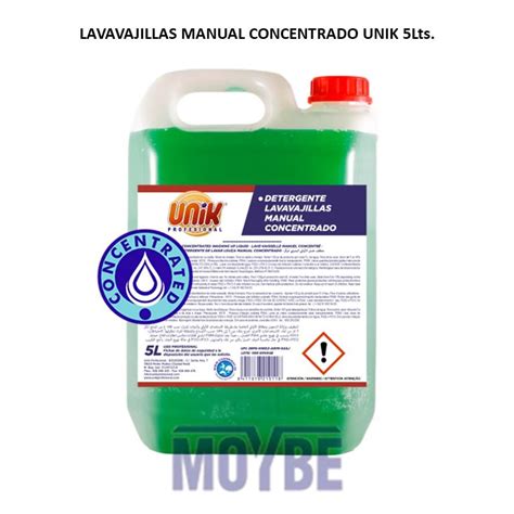 Lavavajillas Manual Concentrado Unik Lts