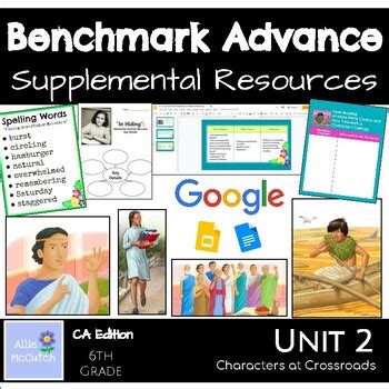 6th Grade Benchmark Advance Resources Unit 2 Characters At Crossroads