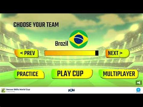 SOCCER SKILLS WORLD CUP poki game - YouTube