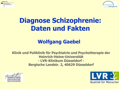 Diagnose Schizophrenie Daten Und Fakten