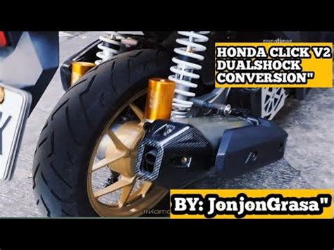 HONDA CLICK 125 V2 DUALSHOCK CONVERSION BY JONJONGRASA YouTube