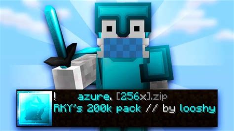 Texture Pack Rky 200k Azure 256x Minecraft Pe 12x~1