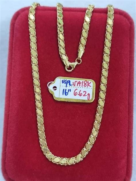 Damascus Chain 18k Saudi Gold Pawnable Lazada PH