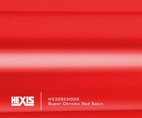 HEXIS SKINTAC HX30SCH02S Super Chrome Red Satin WrapSupply