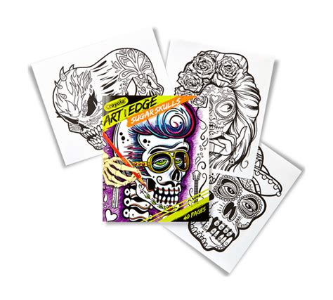 Art With Edge Sugar Skulls Coloring Book