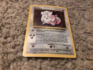 Clefairy Pokemon Base Set Shadowless Holo Card Rare Look Ebay