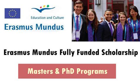 Erasmus Mundus Scholarship 2025 In Europe Fully Funded