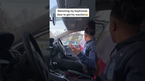 Slamming Car Door Prank On Boyfriend😂 Shorts Youtube