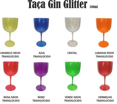 Taça Gin Glitter 580ml Personalizada Elo7 Produtos Especiais