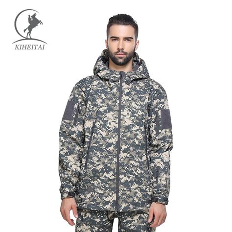 KIHEITAI Mens TAD Military Waterproof Jackets Softshell Tactical