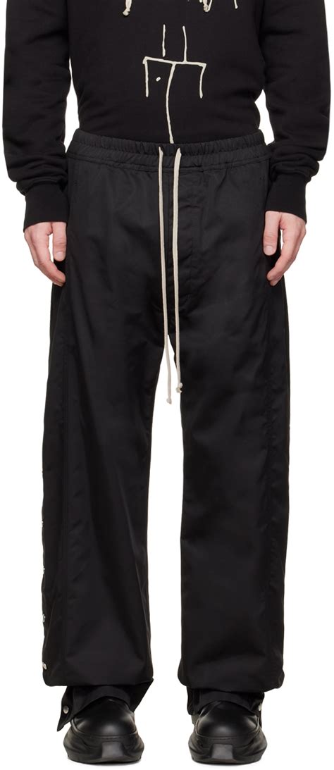 Rick Owens Rick Owens Drkshdw Black Pusher Lounge Pants Editorialist