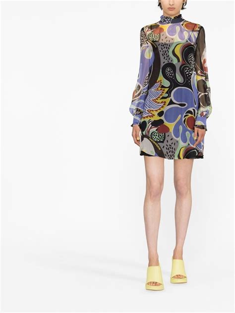 Moschino Floral Print Shift Dress Farfetch