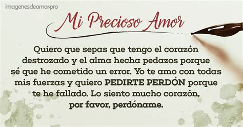 Carta pidiendo perdón a un amor Carta Creativa