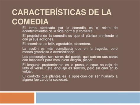 5 Características De La Comedia [resumen Con Ejemplos ]