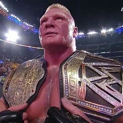 Brock Lesnar Wwe World Heavyweight Champion New Belt