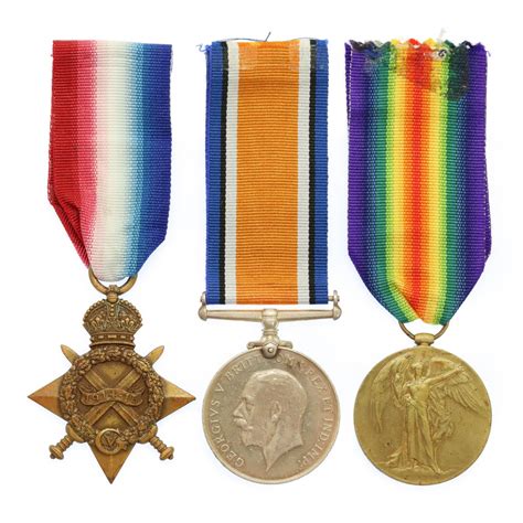 Ww Star Medal Trio Pte F Bishop Manchester Regiment